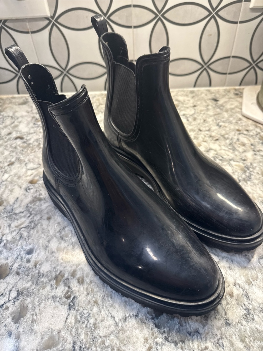 Circus by Sam Edelman Black Women’s Chukka Chelsea Rain Boots